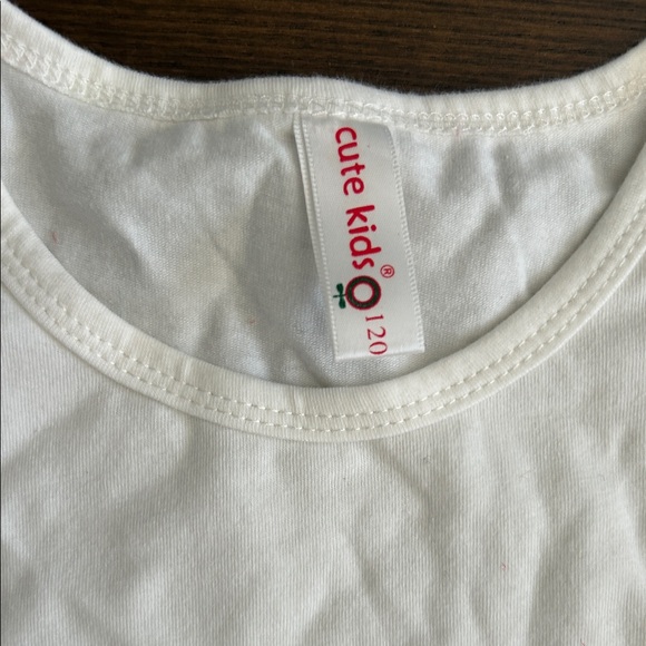 Girls' White Tank Top with Pink Cupcake Design - Picture 3 of 3